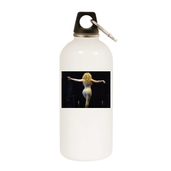 Jennifer Lopez White Water Bottle With Carabiner