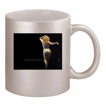 Jennifer Lopez 11oz Metallic Silver Mug