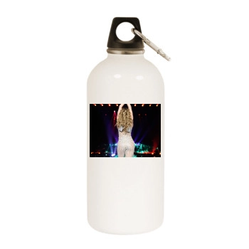 Jennifer Lopez White Water Bottle With Carabiner