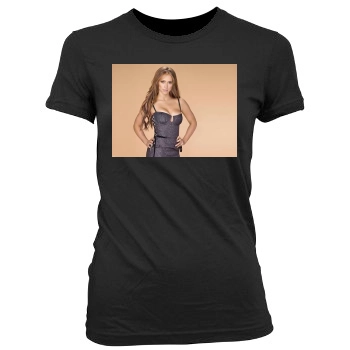 Jennifer Love Hewitt Women's Junior Cut Crewneck T-Shirt