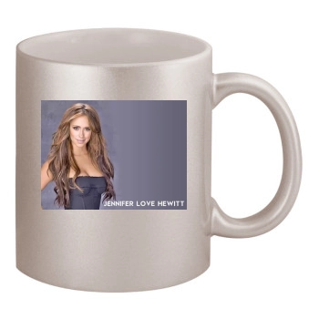 Jennifer Love Hewitt 11oz Metallic Silver Mug