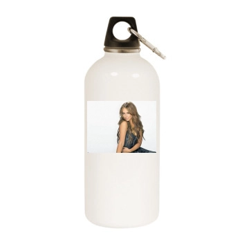 Jennifer Love Hewitt White Water Bottle With Carabiner