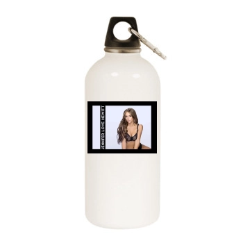 Jennifer Love Hewitt White Water Bottle With Carabiner