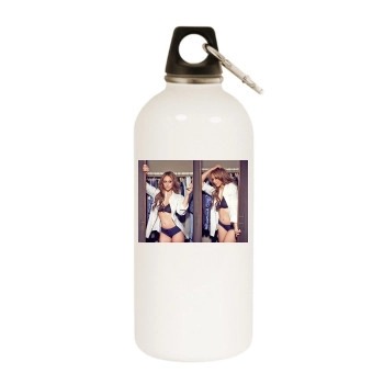 Jennifer Love Hewitt White Water Bottle With Carabiner