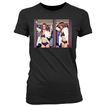 Jennifer Love Hewitt Women's Junior Cut Crewneck T-Shirt