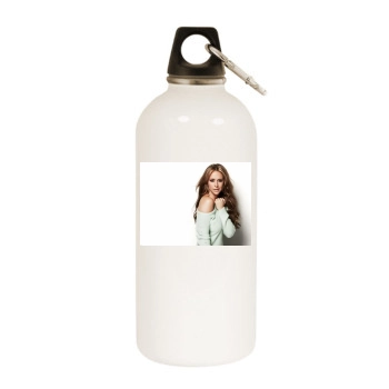 Jennifer Love Hewitt White Water Bottle With Carabiner