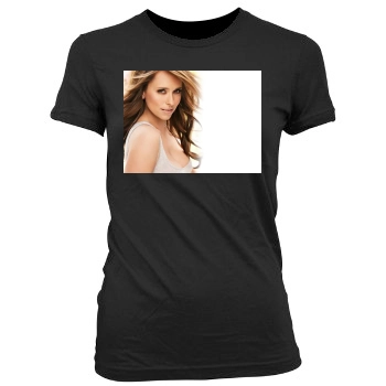 Jennifer Love Hewitt Women's Junior Cut Crewneck T-Shirt