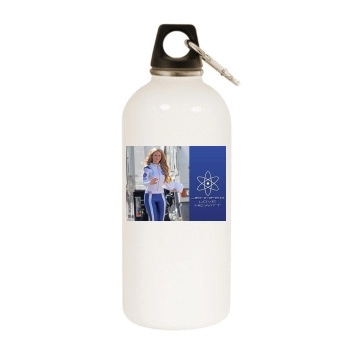 Jennifer Love Hewitt White Water Bottle With Carabiner