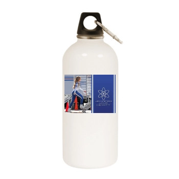 Jennifer Love Hewitt White Water Bottle With Carabiner