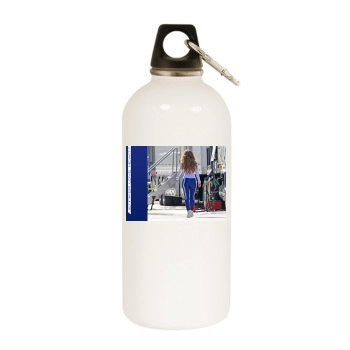 Jennifer Love Hewitt White Water Bottle With Carabiner