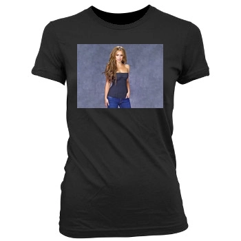 Jennifer Love Hewitt Women's Junior Cut Crewneck T-Shirt