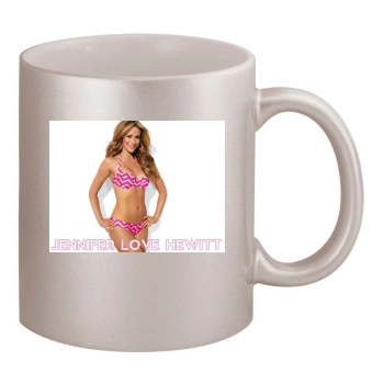 Jennifer Love Hewitt 11oz Metallic Silver Mug