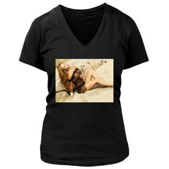 Jennifer Walcott Women's Deep V-Neck TShirt