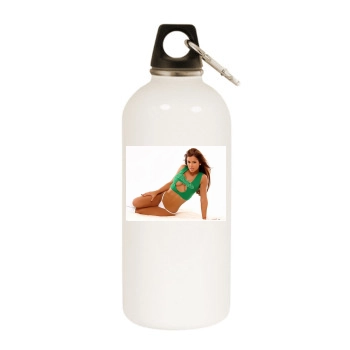 Jennifer Walcott White Water Bottle With Carabiner