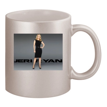 Jeri Ryan 11oz Metallic Silver Mug