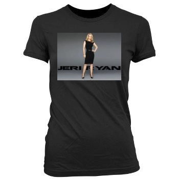 Jeri Ryan Women's Junior Cut Crewneck T-Shirt