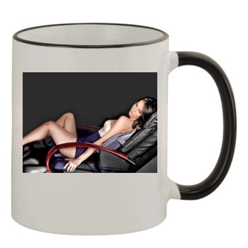 Megan Fox 11oz Colored Rim & Handle Mug