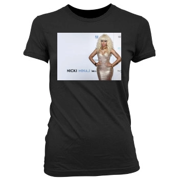 Nicki Minaj Women's Junior Cut Crewneck T-Shirt