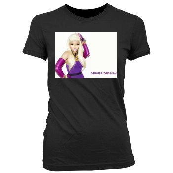 Nicki Minaj Women's Junior Cut Crewneck T-Shirt