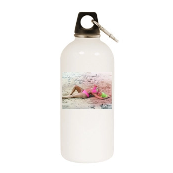 Nicki Minaj White Water Bottle With Carabiner