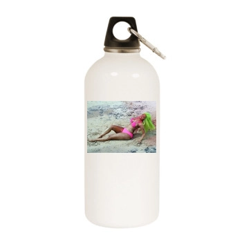 Nicki Minaj White Water Bottle With Carabiner