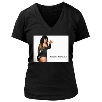 Nicki Minaj Women's Deep V-Neck TShirt