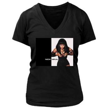 Nicki Minaj Women's Deep V-Neck TShirt