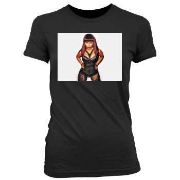 Nicki Minaj Women's Junior Cut Crewneck T-Shirt