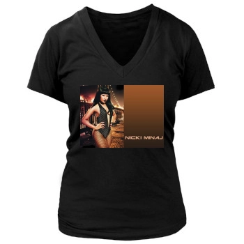 Nicki Minaj Women's Deep V-Neck TShirt