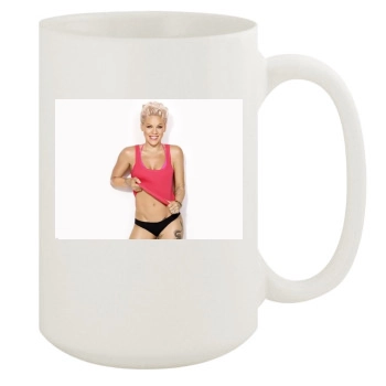 Pink 15oz White Mug