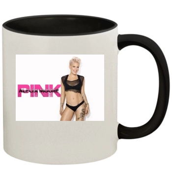 Pink 11oz Colored Inner & Handle Mug