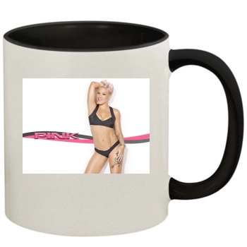 Pink 11oz Colored Inner & Handle Mug