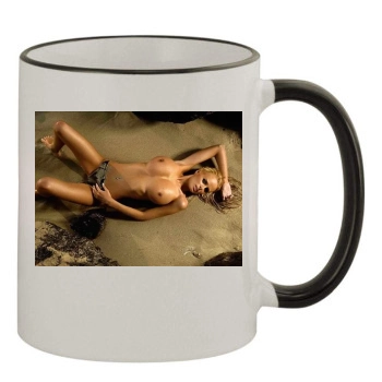 Rhian Sugden 11oz Colored Rim & Handle Mug