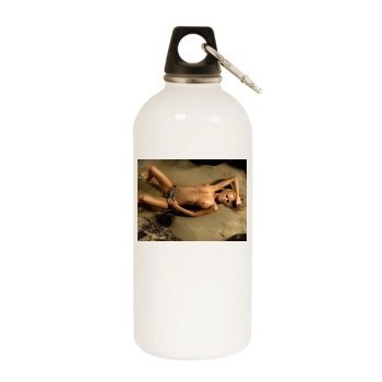 Rhian Sugden White Water Bottle With Carabiner