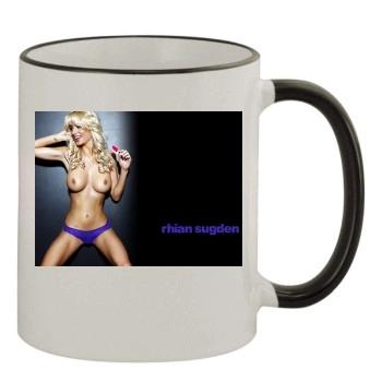 Rhian Sugden 11oz Colored Rim & Handle Mug