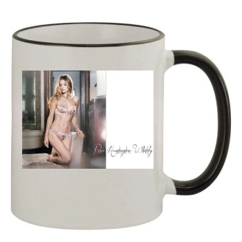 Rosie Huntington-Whiteley 11oz Colored Rim & Handle Mug