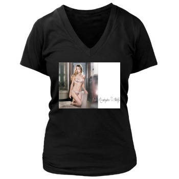 Rosie Huntington-Whiteley Women's Deep V-Neck TShirt