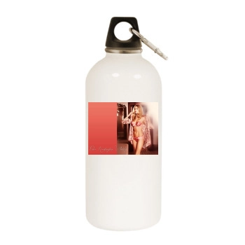 Rosie Huntington-Whiteley White Water Bottle With Carabiner