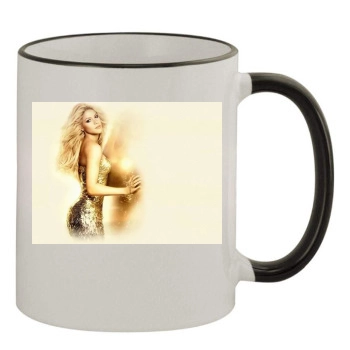 Shakira 11oz Colored Rim & Handle Mug