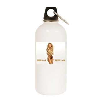 Shakira White Water Bottle With Carabiner