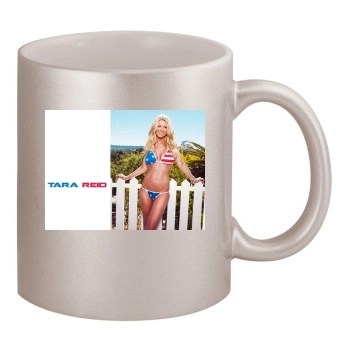 Tara Reid 11oz Metallic Silver Mug