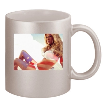 Tara Reid 11oz Metallic Silver Mug