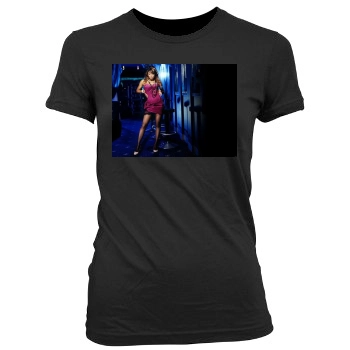 Traci Bingham Women's Junior Cut Crewneck T-Shirt