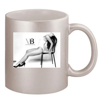 Victoria Beckham 11oz Metallic Silver Mug