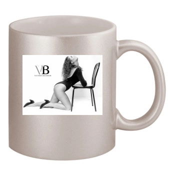 Victoria Beckham 11oz Metallic Silver Mug