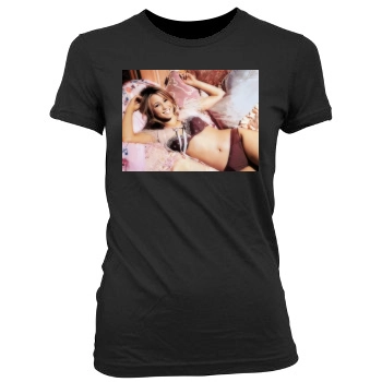 Rachel Stevens Women's Junior Cut Crewneck T-Shirt