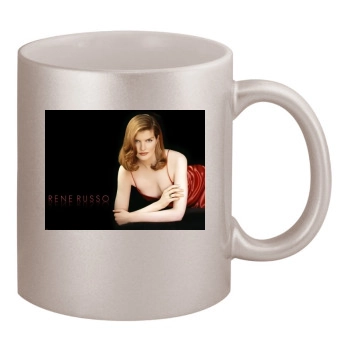 Rene Russo 11oz Metallic Silver Mug