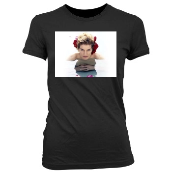 Rene Russo Women's Junior Cut Crewneck T-Shirt