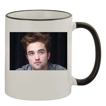 Robert Pattinson 11oz Colored Rim & Handle Mug