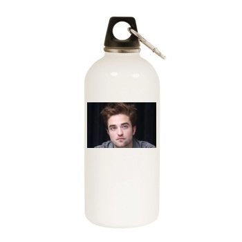 Robert Pattinson White Water Bottle With Carabiner